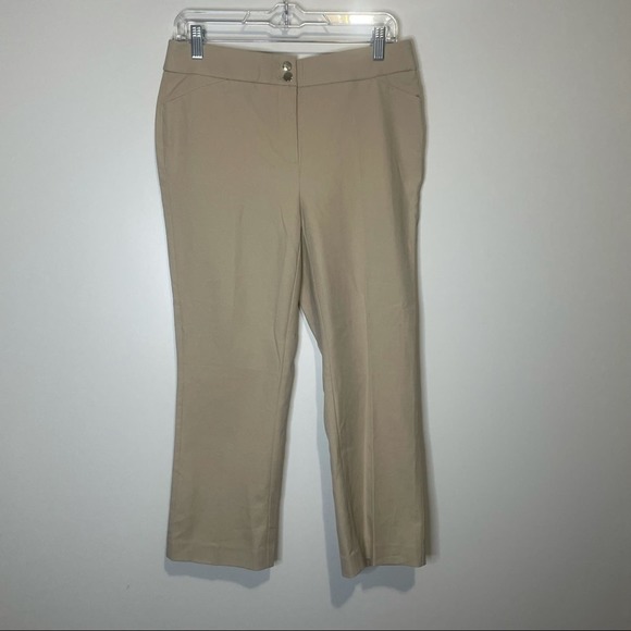 Chico’s Secret Stretch Straight Leg Cropped Pants size 0 US 4 - Picture 1 of 10